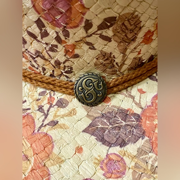 Floral Straw Cowboy Hat - Picture 4 of 7